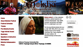 What Mokshafestival.com website looked like in 2014 (9 years ago)