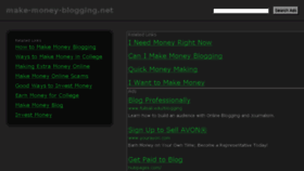 What Make-money-blogging.net website looked like in 2014 (9 years ago)