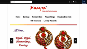 What Maayrajewellery.com website looked like in 2014 (9 years ago)