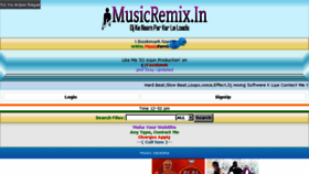 What Musicremix.in website looked like in 2014 (9 years ago)
