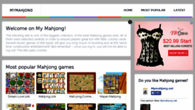 What Mymahjong.net website looked like in 2014 (9 years ago)