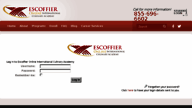 What Myescoffier.com website looked like in 2014 (9 years ago)