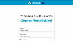What Mercadolike.com website looked like in 2014 (9 years ago)