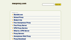 What Macproxy.com website looked like in 2014 (9 years ago)