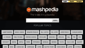 What Mashpedia.com website looked like in 2014 (9 years ago)