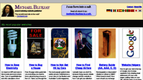 What Michaelbluejay.com website looked like in 2014 (9 years ago)