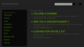 What Moviez24.com website looked like in 2014 (9 years ago)