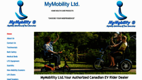 What Mymobility.ca website looked like in 2014 (9 years ago)