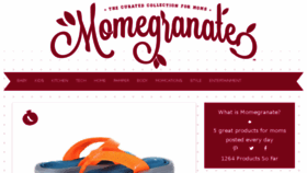 What Momegranate.com website looked like in 2014 (9 years ago)