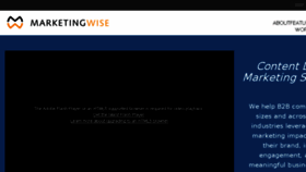 What Marketingwise.ca website looked like in 2014 (9 years ago)