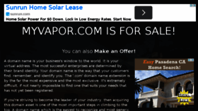 What Myvapor.com website looked like in 2014 (9 years ago)