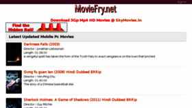 What Moviefry.net website looked like in 2014 (9 years ago)