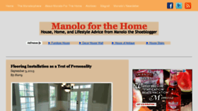 What Manolohome.com website looked like in 2014 (9 years ago)