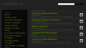 What Mandarindesign.com website looked like in 2014 (9 years ago)