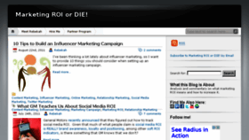What Marketingroiordie.com website looked like in 2014 (9 years ago)