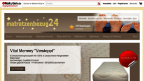 What Matratzenbezug24.de website looked like in 2014 (9 years ago)