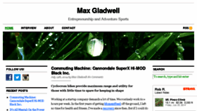 What Maxgladwell.com website looked like in 2014 (9 years ago)