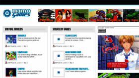 What Mimogames.com website looked like in 2014 (9 years ago)