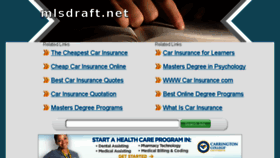 What Mlsdraft.net website looked like in 2014 (9 years ago)