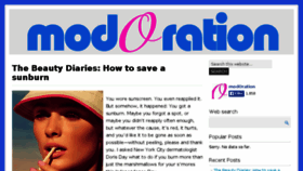 What Modoration.com website looked like in 2014 (9 years ago)