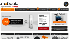 What Mobook.de website looked like in 2014 (9 years ago)
