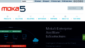 What Mokafive.com website looked like in 2014 (9 years ago)
