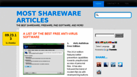What Mostshareware.com website looked like in 2014 (9 years ago)