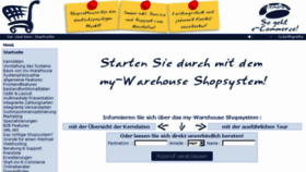 What My-warehouse.de website looked like in 2014 (9 years ago)