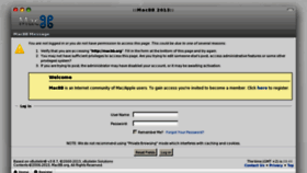 What Macbb.org website looked like in 2014 (9 years ago)