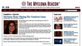 What Myelomabeacon.com website looked like in 2014 (9 years ago)