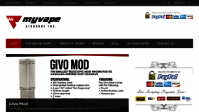 What Myvape.in website looked like in 2014 (9 years ago)