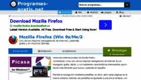 What Mozilla-firefox.programas-gratis.net website looked like in 2014 (9 years ago)