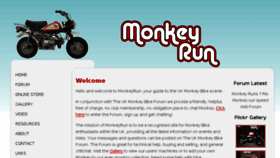 What Monkeyrun.co.uk website looked like in 2014 (9 years ago)