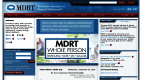 What Mdrt.com website looked like in 2014 (9 years ago)