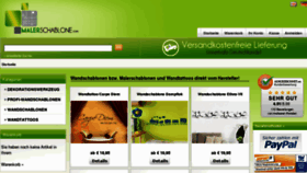 What Malerschablone.com website looked like in 2014 (9 years ago)
