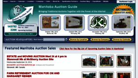 What Manitobaauctionguide.com website looked like in 2014 (9 years ago)