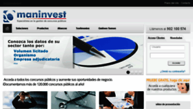 What Maninvest.com website looked like in 2014 (9 years ago)