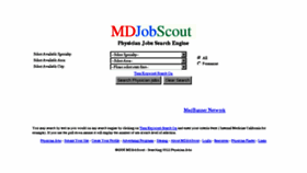 What Mdjobscout.com website looked like in 2014 (9 years ago)
