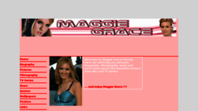 What Maggie-grace.com website looked like in 2014 (9 years ago)