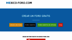 What Mexico-foro.com website looked like in 2014 (9 years ago)