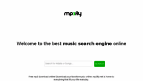 What Mp3fly.net website looked like in 2014 (9 years ago)