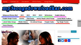What Mp3songsdownloadkar.com website looked like in 2014 (9 years ago)