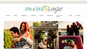 What Mintandsage.com website looked like in 2014 (9 years ago)