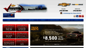What Markchevrolet.com website looked like in 2014 (9 years ago)