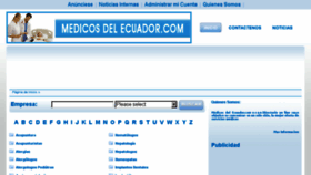 What Medicosdelecuador.com website looked like in 2014 (9 years ago)