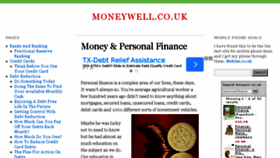 What Moneywell.co.uk website looked like in 2014 (9 years ago)
