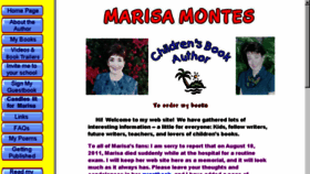 What Marisamontes.com website looked like in 2014 (9 years ago)