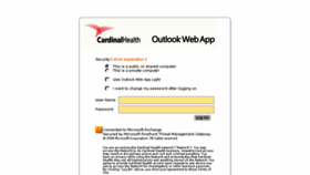 What Mail.cardinalhealth.com website looked like in 2014 (9 years ago)