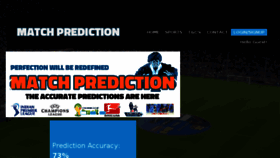 What Matchprediction.net website looked like in 2014 (9 years ago)
