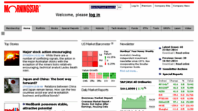 What Morningstar.com.au website looked like in 2014 (9 years ago)